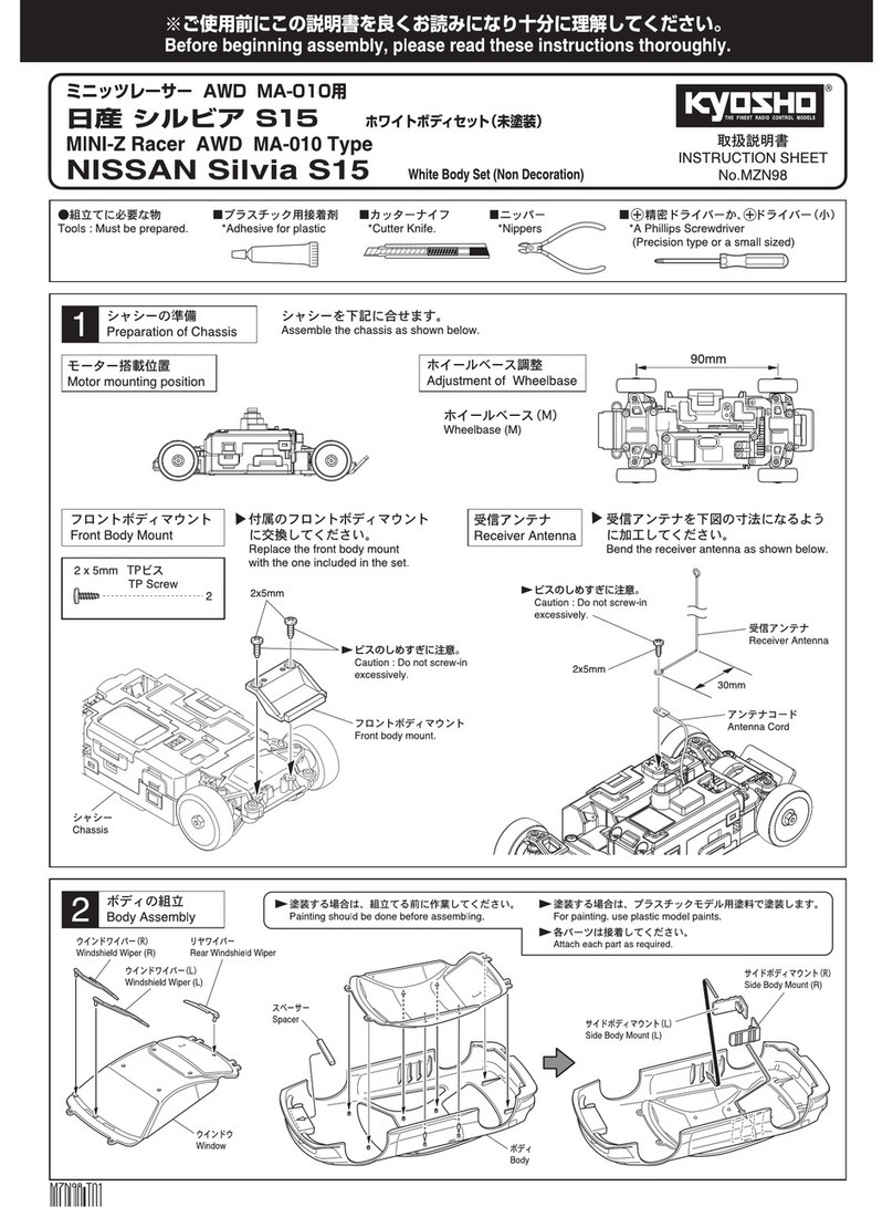 Kyosho MINI-Z Racer AWD MA-010 Type User manual