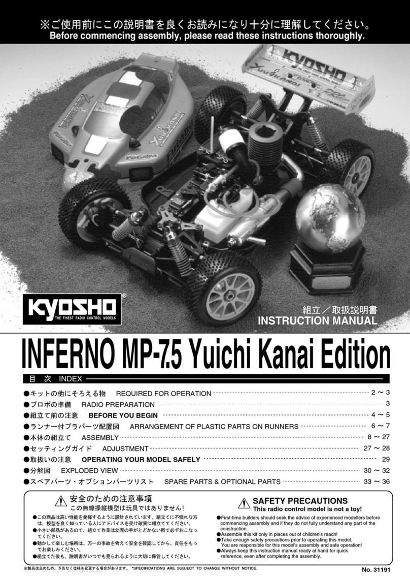 Kyosho INFERNO MP-7.5 Yuichi KANAI EDITION User manual