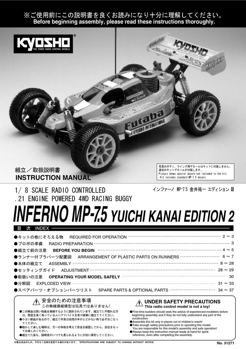 Kyosho INFERNO MP-7.5 Yuichi KANAI EDITION 2 User manual Kyosho INFERNO MP-7.5 Yuichi KANAI EDITION 2 User manual