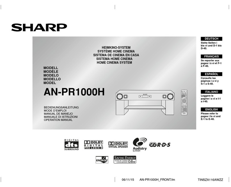 Sharp AN-PR1000H User manual Sharp AN-PR1000H User manual
