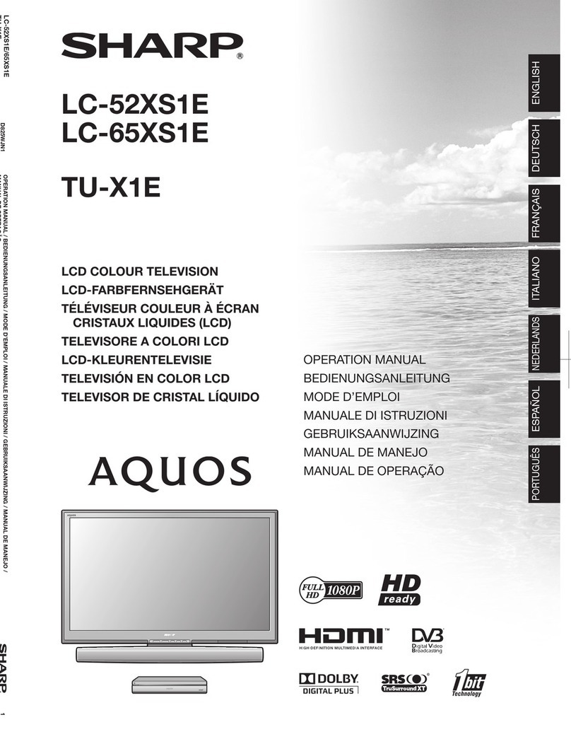Sharp LC-52XS1E User manual