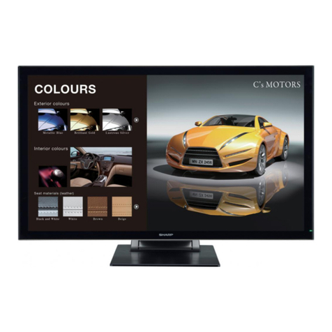 Sharp TOUCH DISPLAY Operation manual
