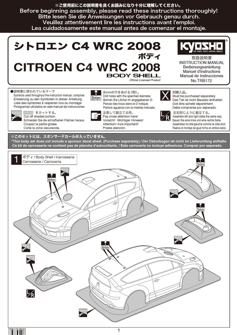 Kyosho CITROEN C4 WRC 2008 User manual