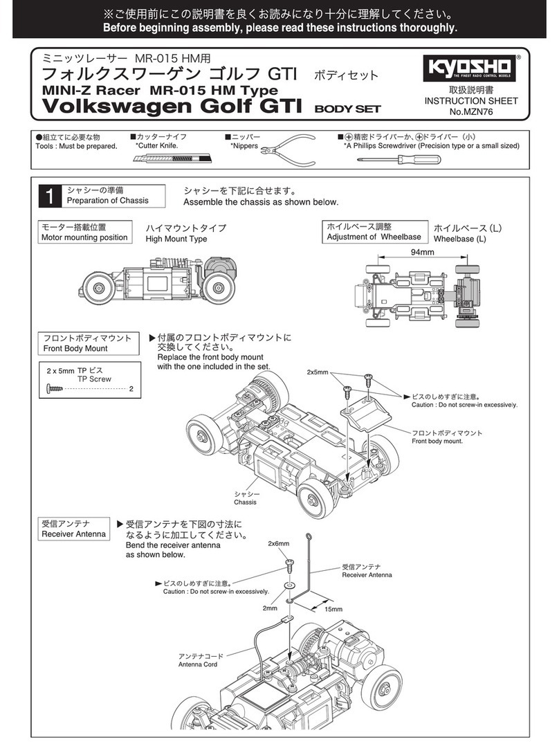 Kyosho MINI-Z Racer MR-015 HM Type User manual