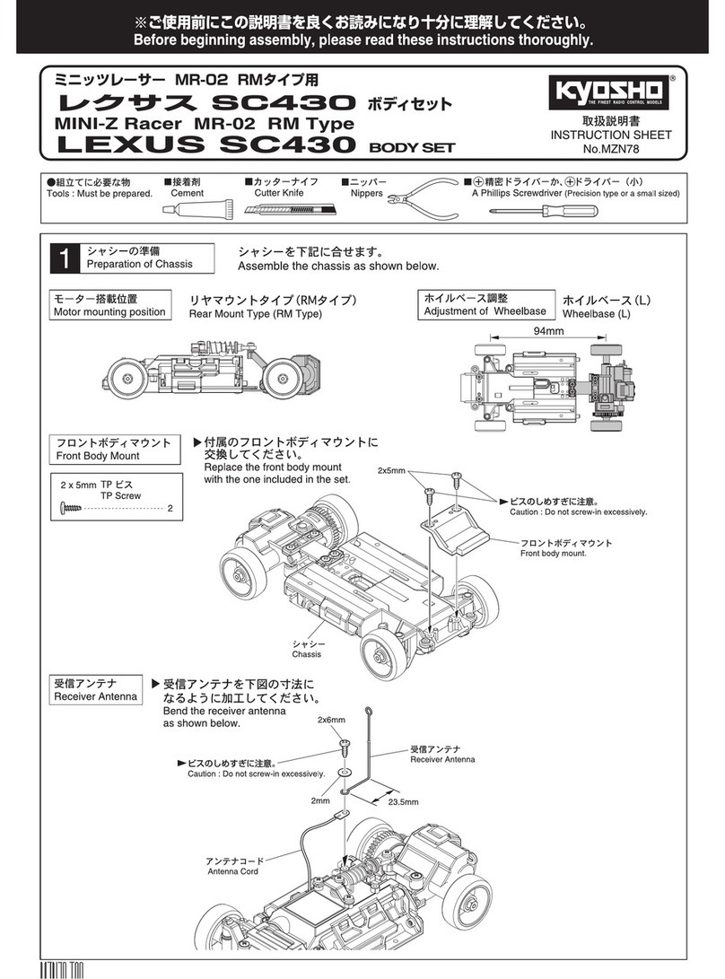 Kyosho MINI-Z Racer MR-02 RM Type User manual