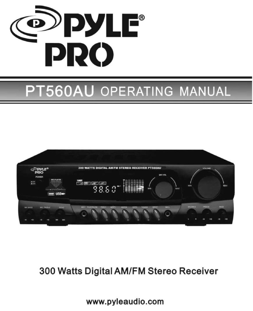 Pyle PT560AU manual