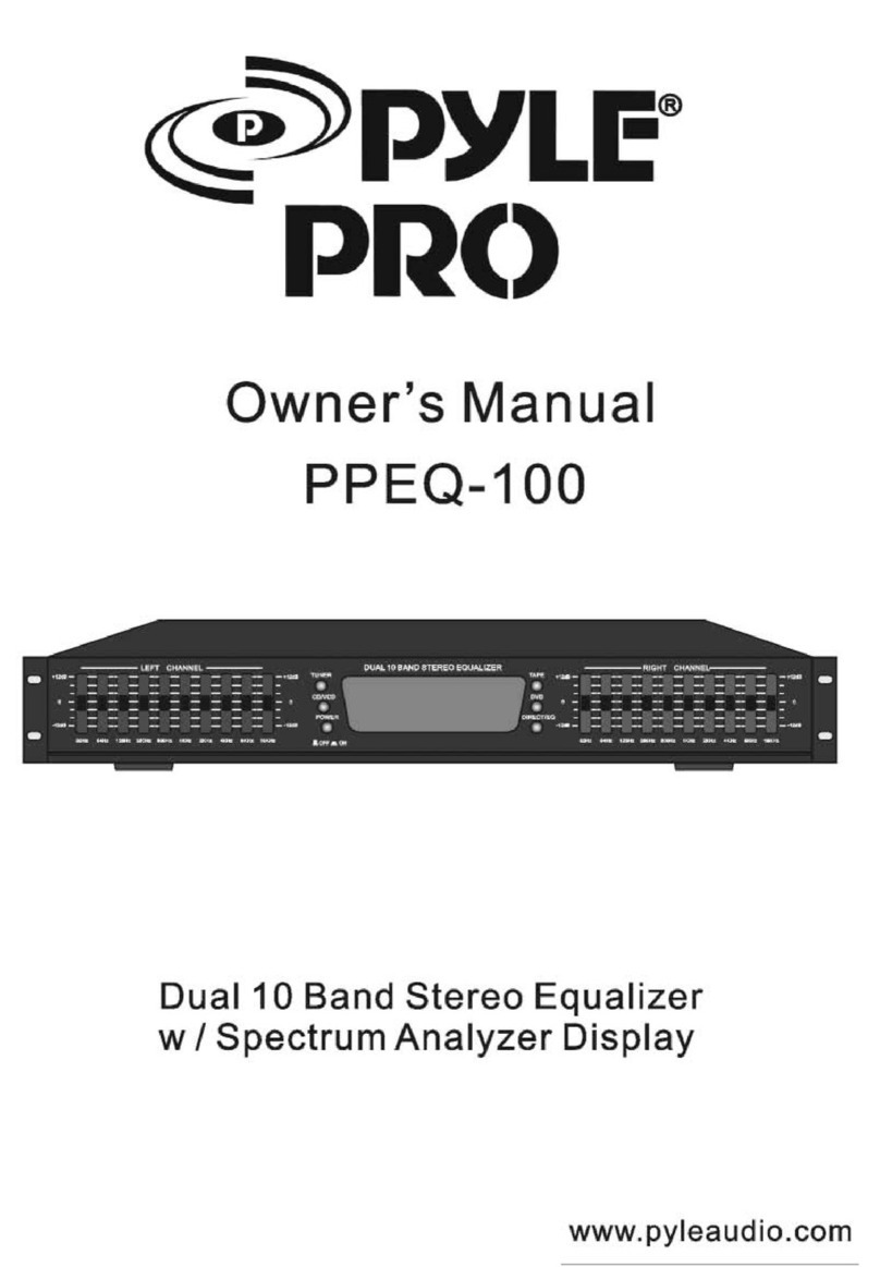 Pyle Pro PPEQ100 User manual