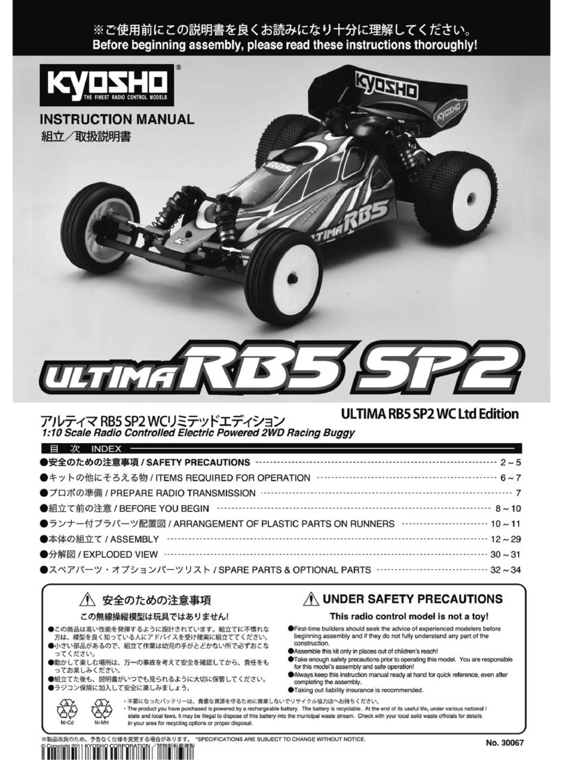 Kyosho ULTIMA RB5 SP2 User manual Kyosho ULTIMA RB5 SP2 User manual