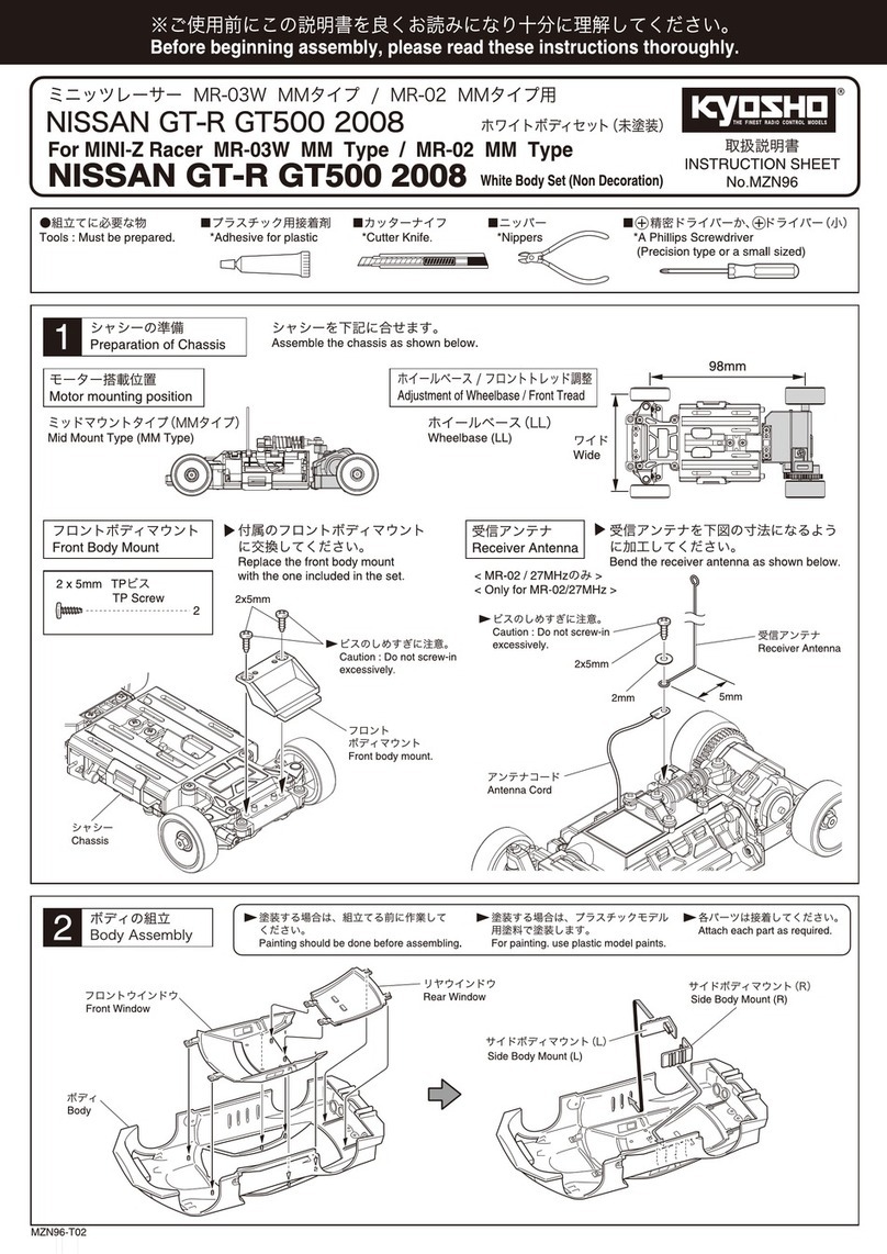 Kyosho Mini-Z Racer MR-02 MM Type User manual