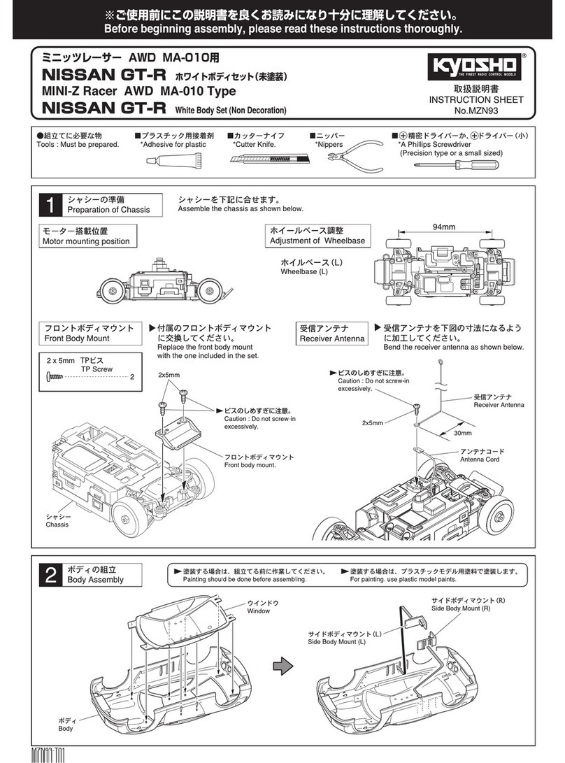 Kyosho MINI-Z Racer AWD MA-10 Type User manual