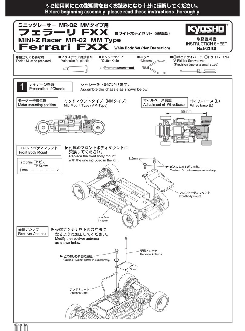 Kyosho Mini-Z Racer MR-02 MM Type User manual
