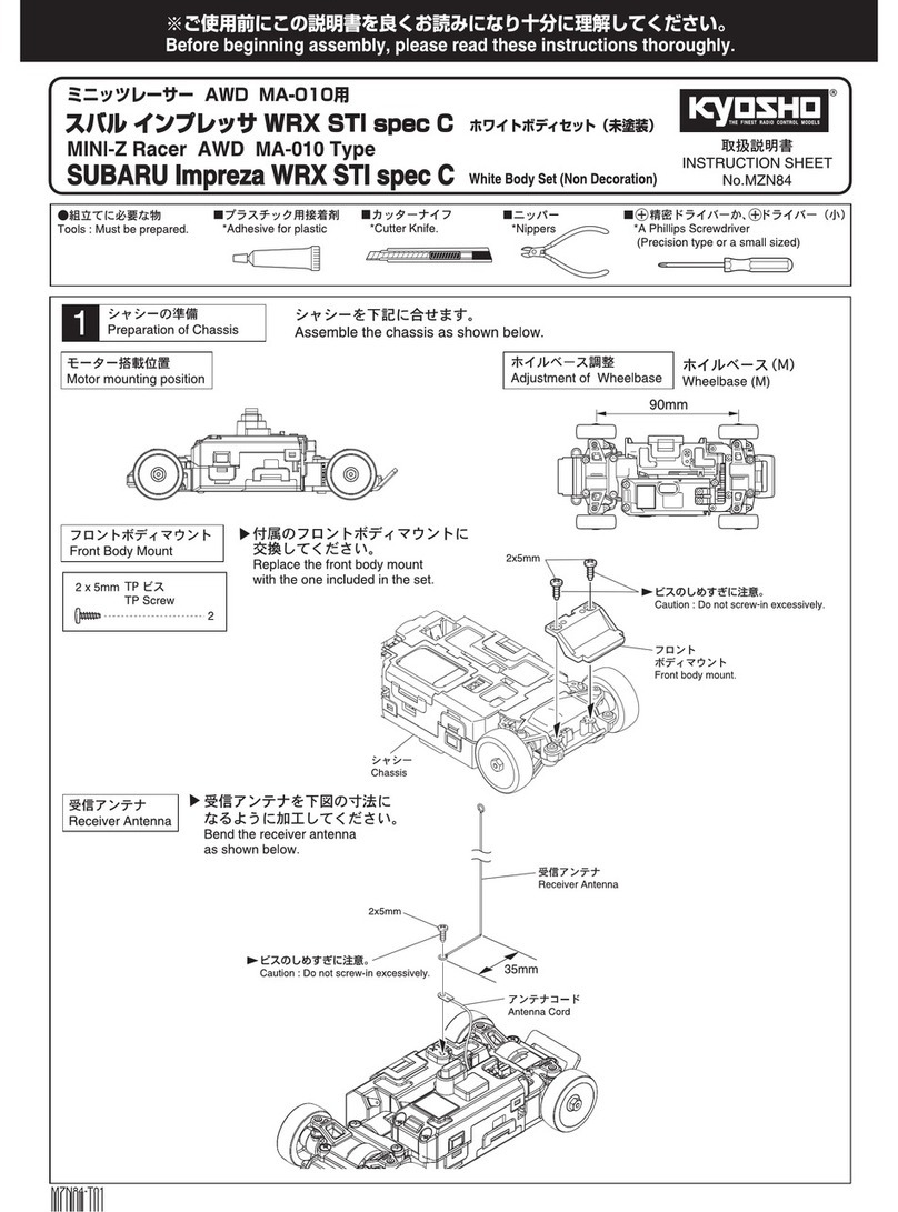 Kyosho MINI-Z Racer AWD MA-010 Type User manual