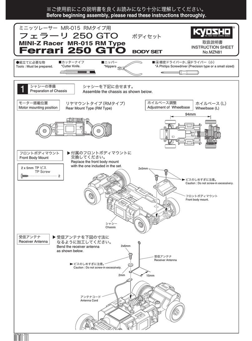 Kyosho MINI-Z Racer MR-015 RM Type User manual