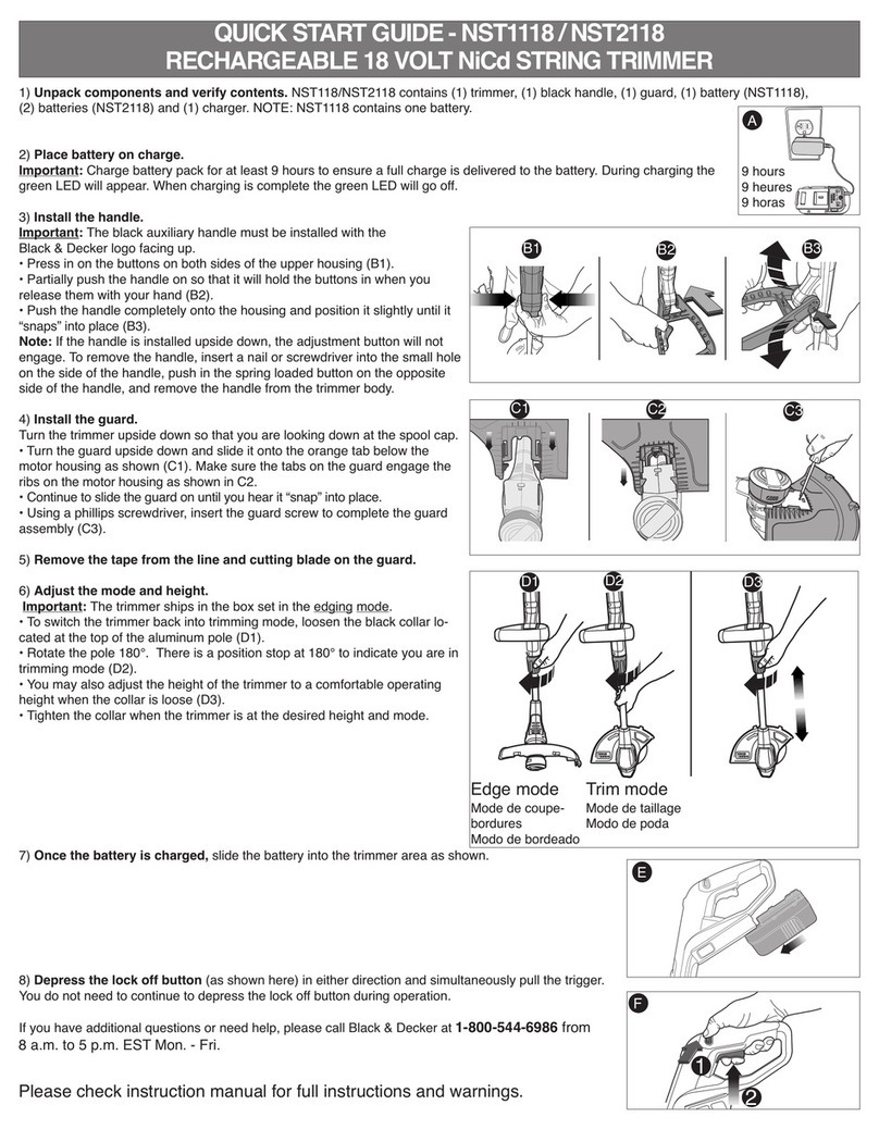 Black & Decker NST1118 quick start guide