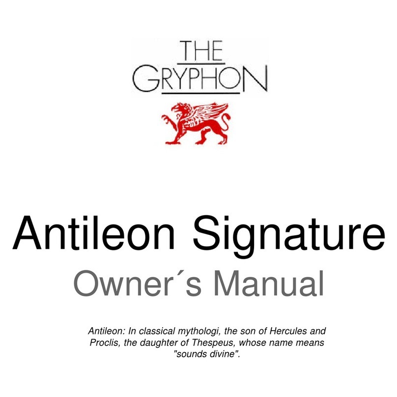 Gryphon Antileon Signature User manual