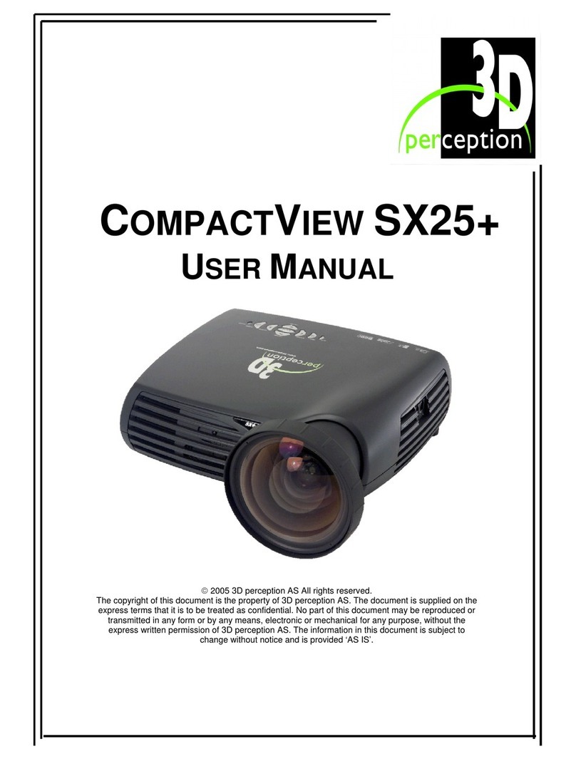 3D Perception COMPACTVIEW SX25+ User manual