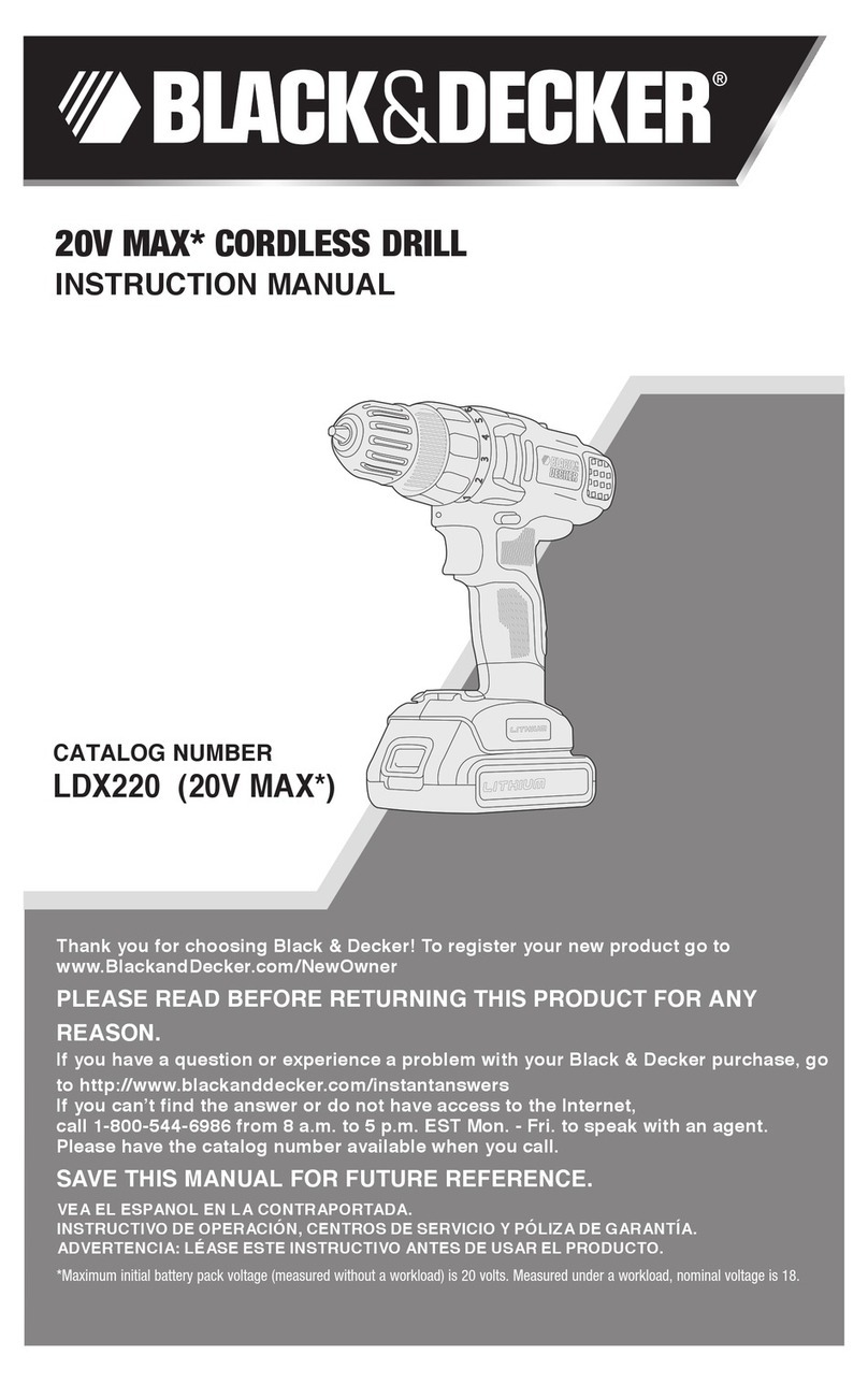 Black & Decker LDX220 User manual