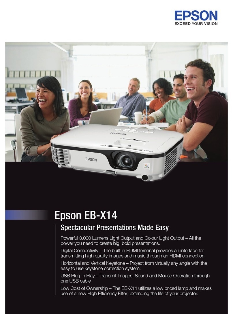 Epson EB-X14 User manual
