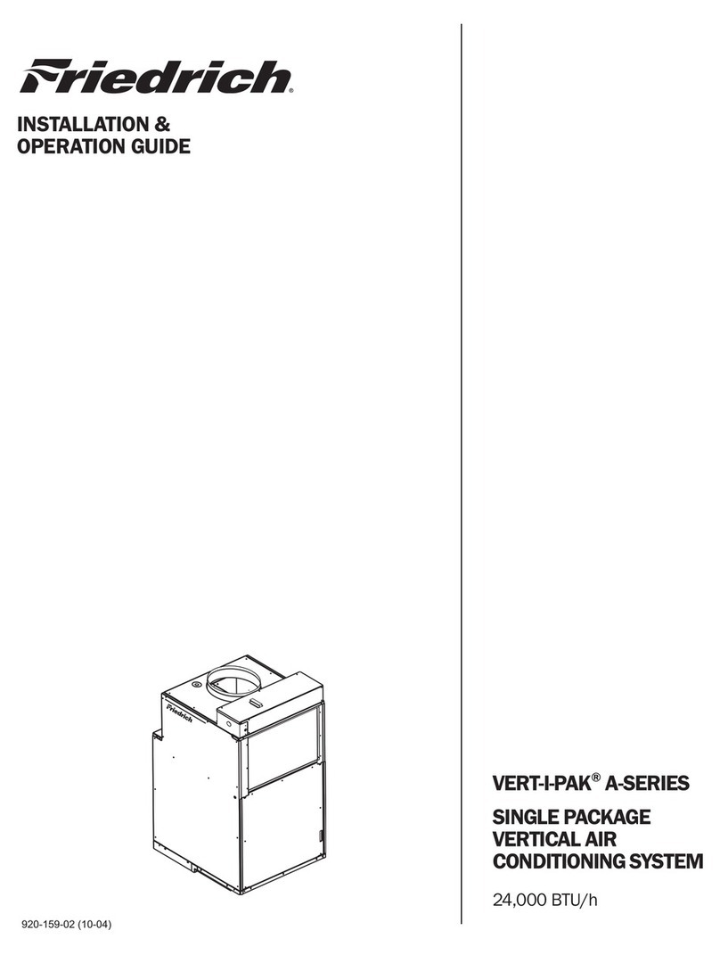 Friedrich VHA24K25 Series Original operating instructions