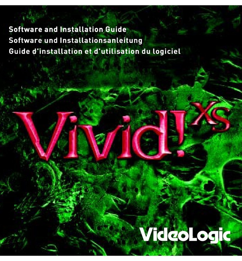 VideoLogic Vivid!XS Software and installation guide