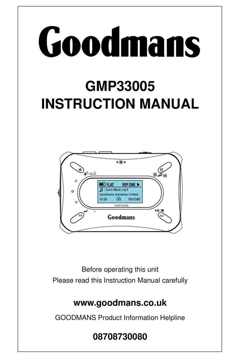 Goodmans GMP33005 instruction manual
