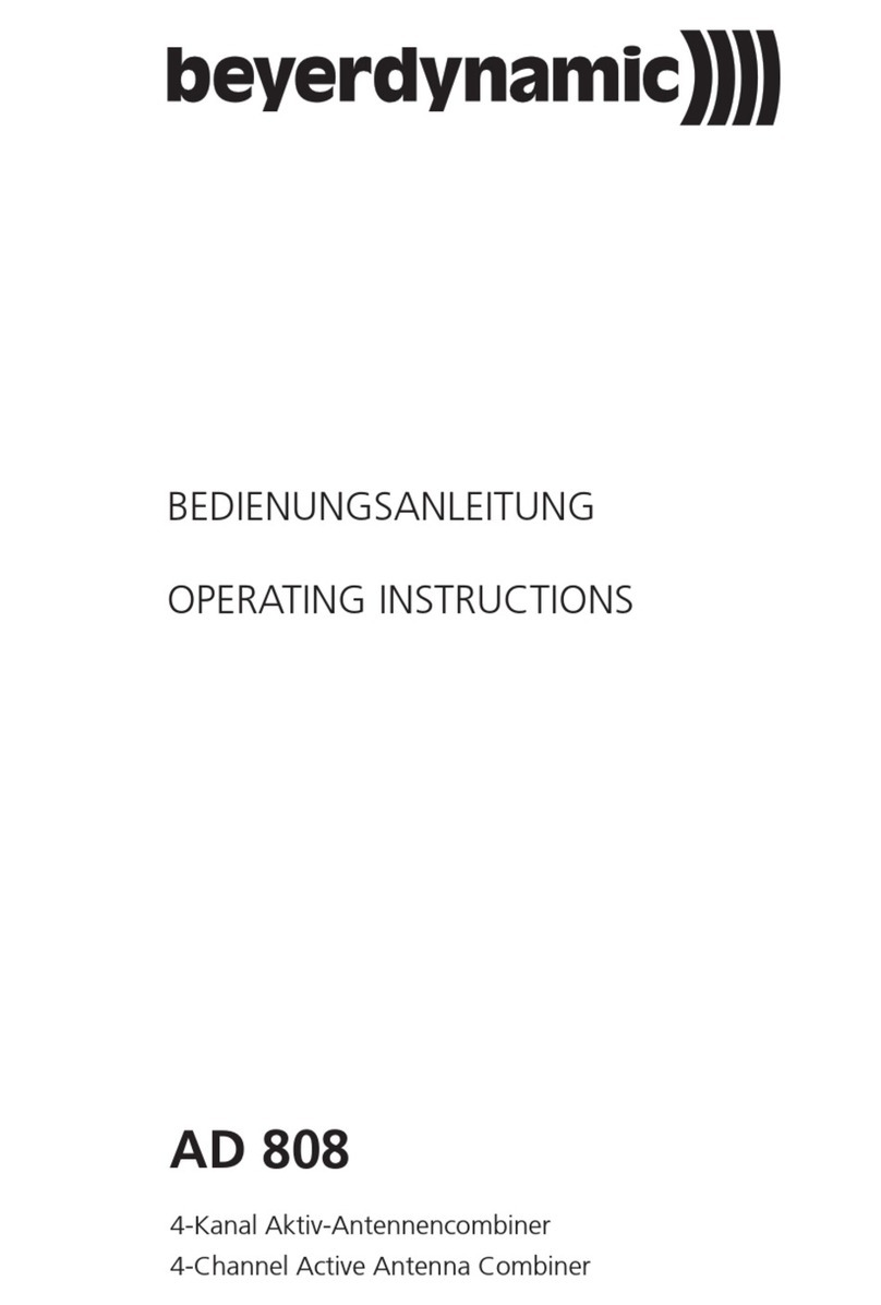 Beyerdynamic AD 808 User manual