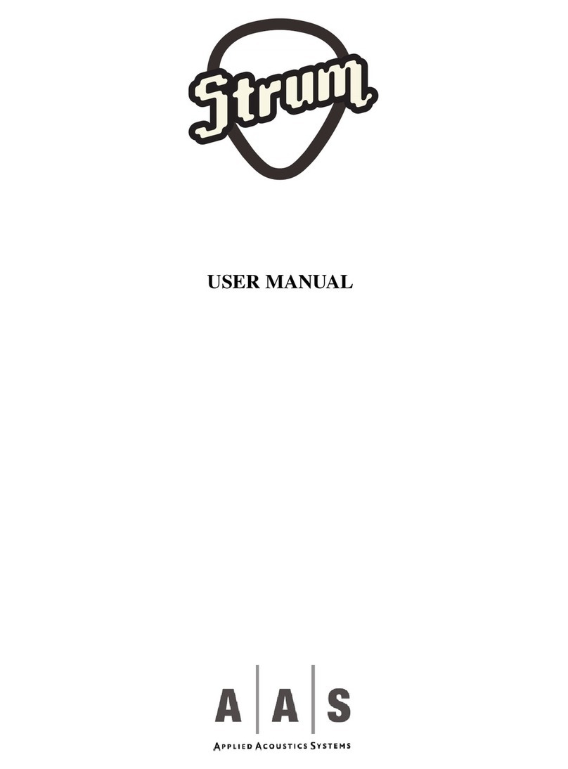 APPLIED ACOUSTICS SYSTEMS Strum Acoustic GS-1 user manual