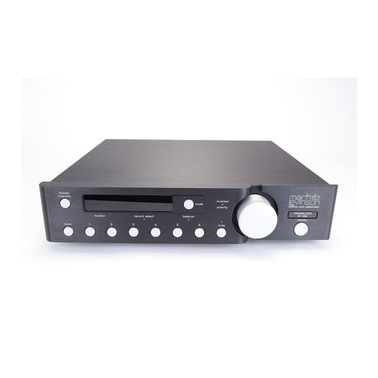 Mark Levinson 380 User manual