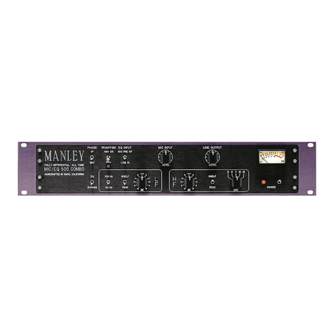 Manley MIC EQ 500 COMBO User manual