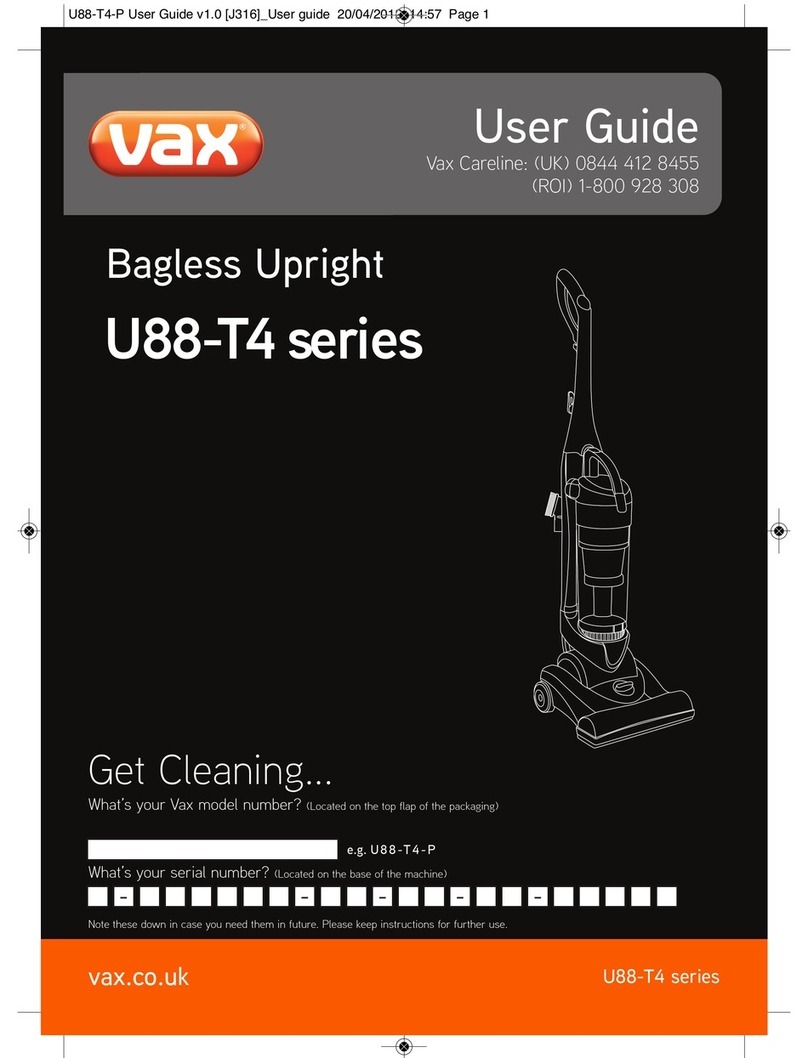 Vax U88-T4 series User manual