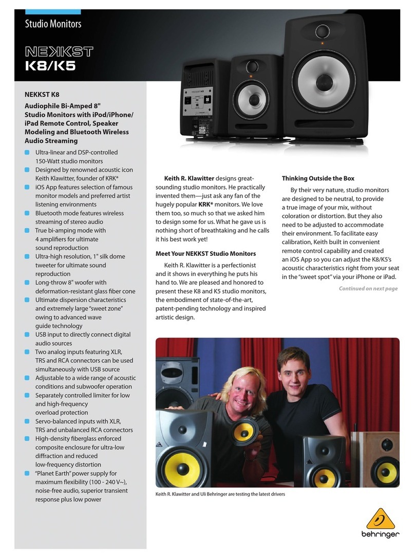 Behringer Nekkst K5 manual&nbsp;