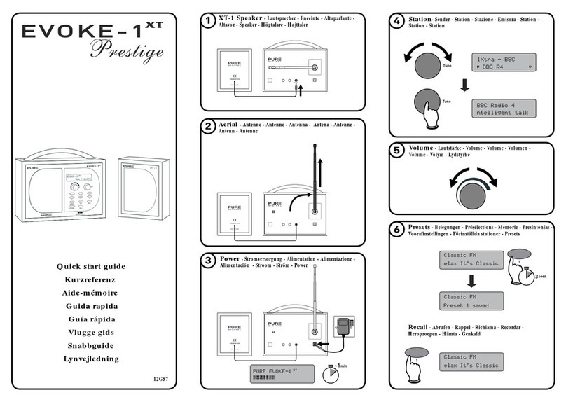 Pure Digital EVOKE-1 XT User manual