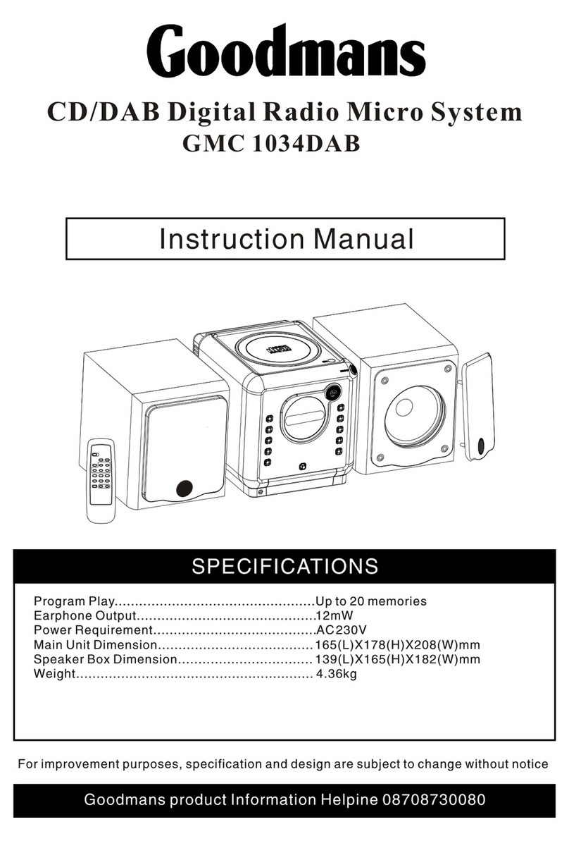 Goodmans GMC1034DAB instruction manual