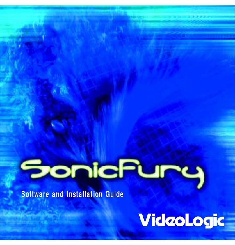 VideoLogic SonicFury Software and installation guide