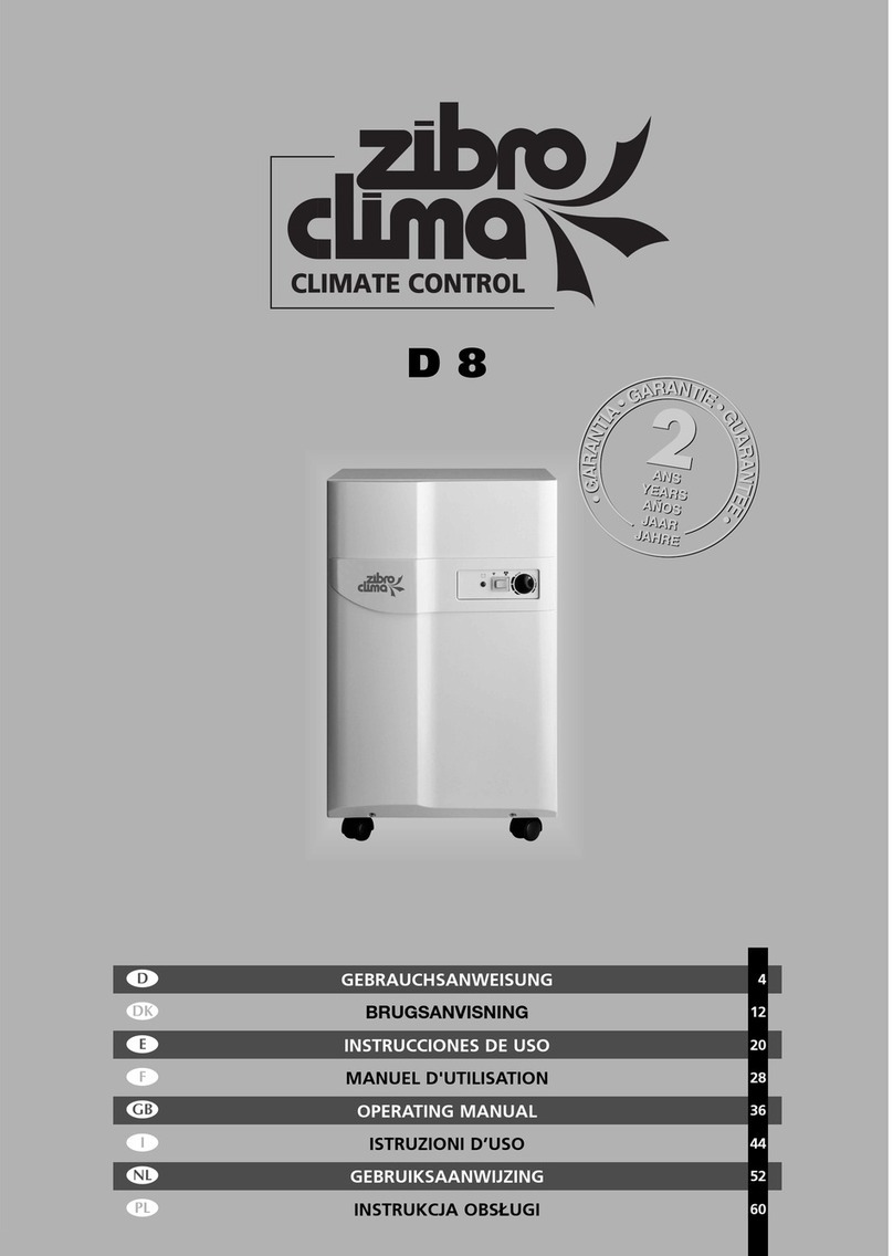 Zibro Clima D8 operating manual