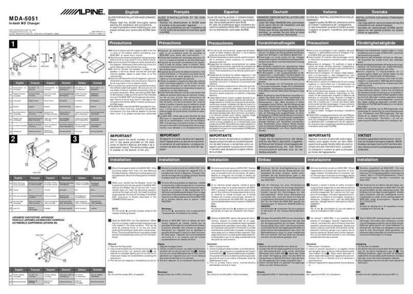 Alpine MDA-5051 Guide