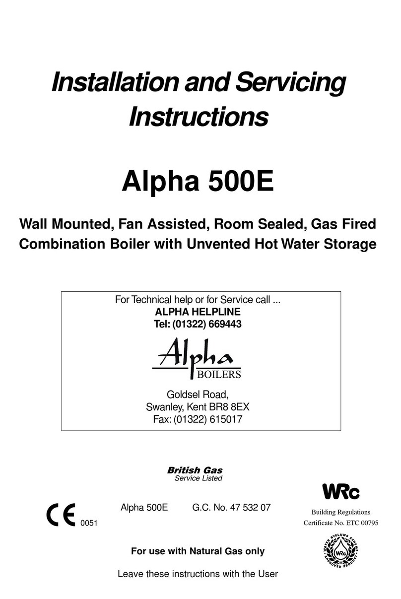 Alpha Boilers Alpha 500E User guide