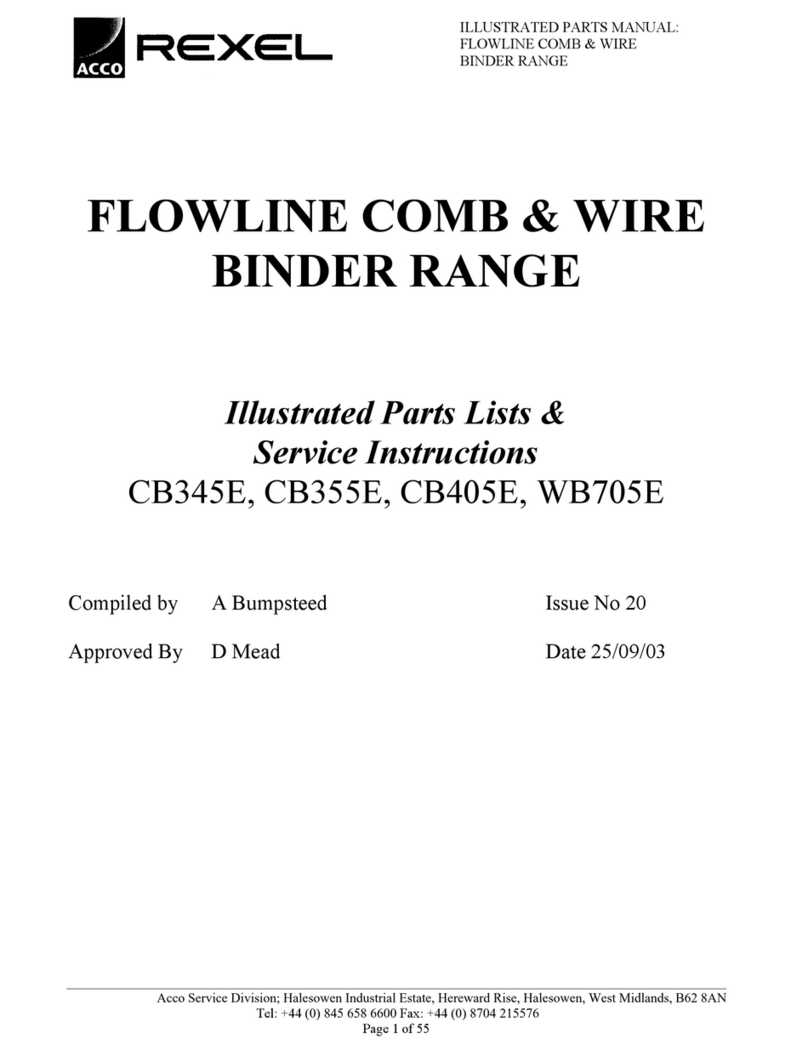Rexel CB345E Service and parts manual