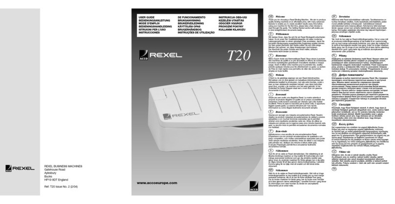 Rexel T20 user guide