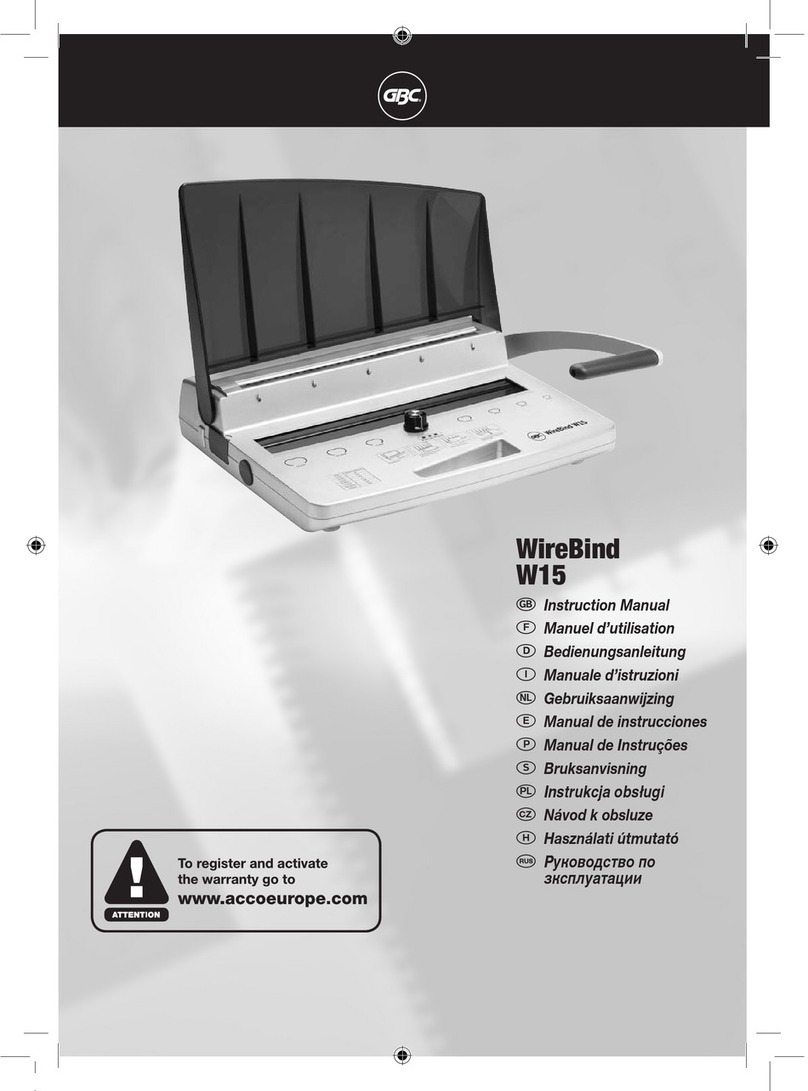 GBC GBC WireBind W15 User manual
