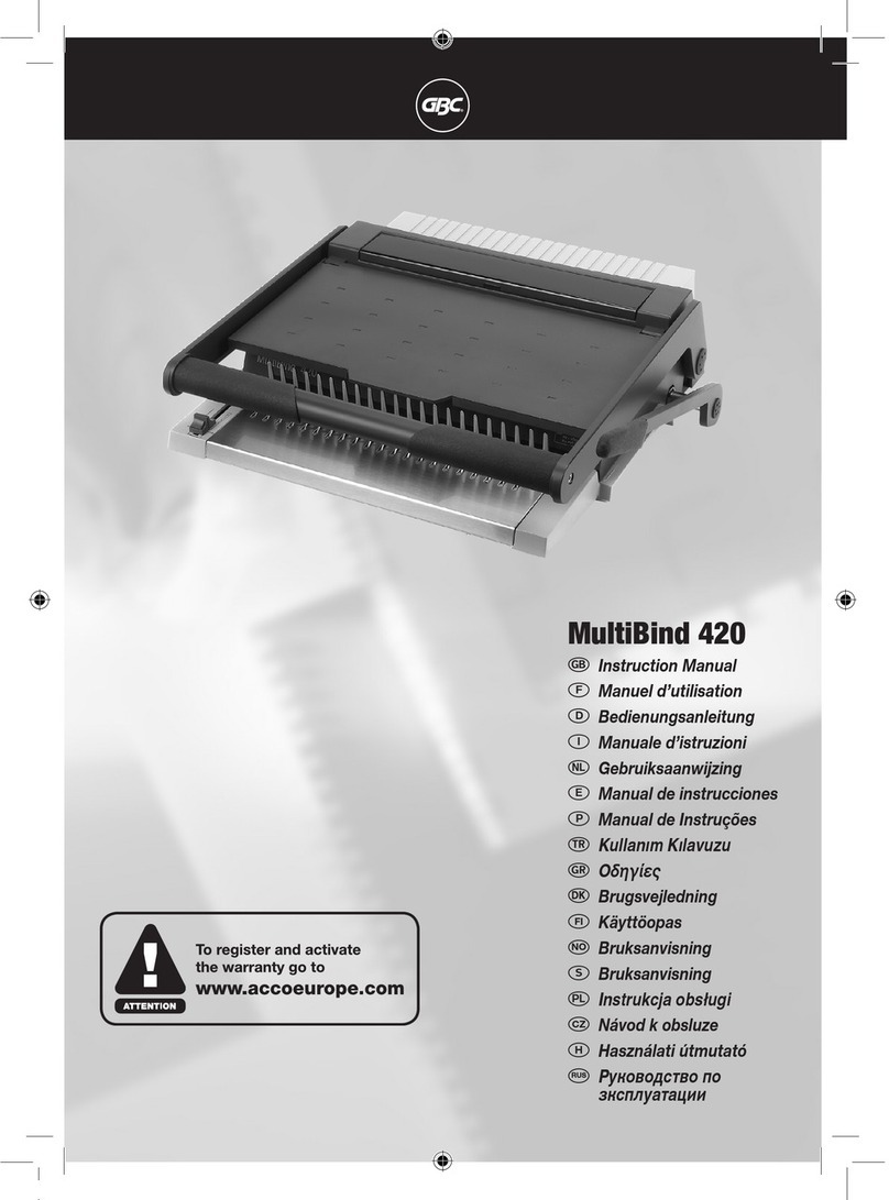 GBC MultiBind 420 User manual