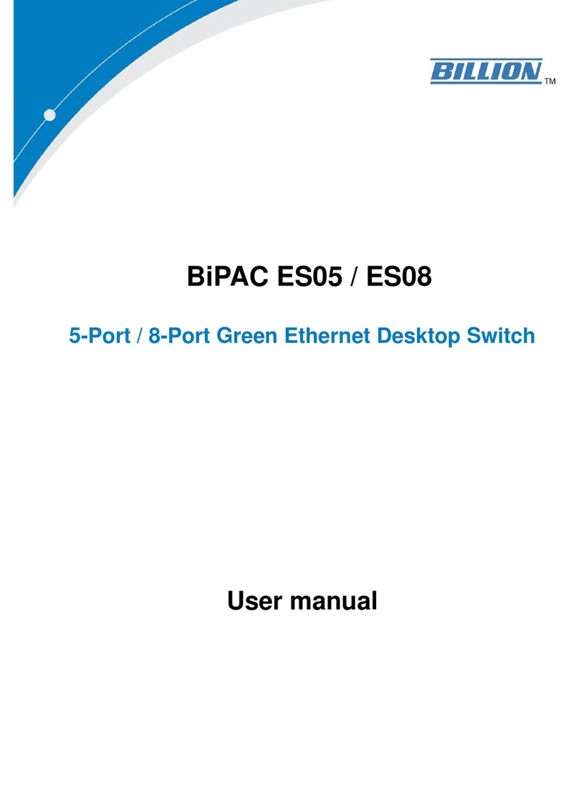 Billion BiPAC ES05 user manual Billion BiPAC ES05 user manual