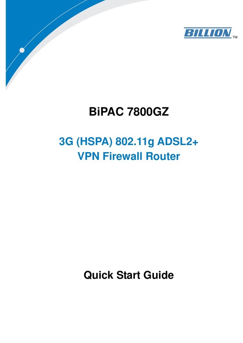Billion BiPAC 7800GZ User manual