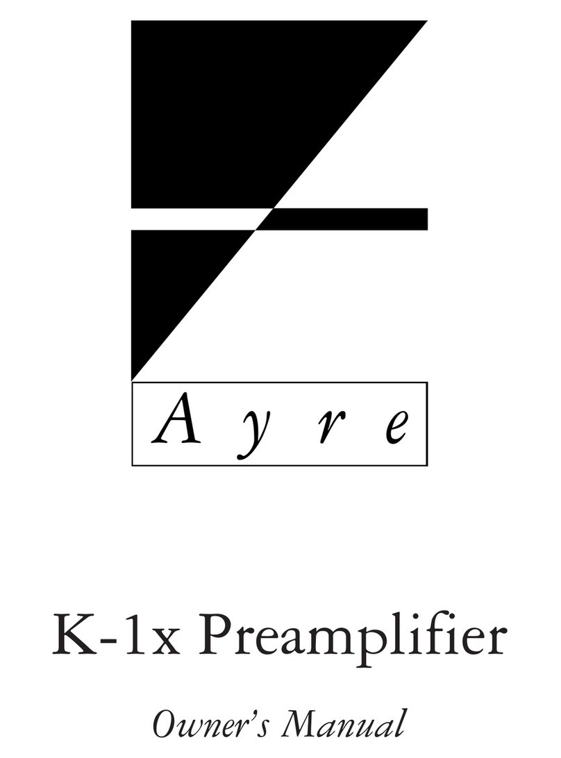 Ayre K-1x User manual