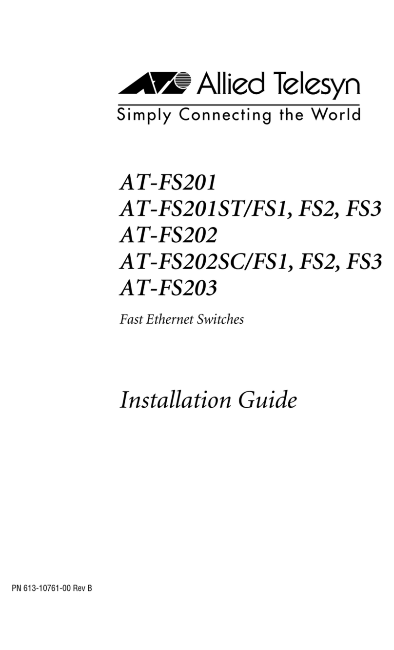 Allied Telesis AT-FS201ST/FS1 installation guide