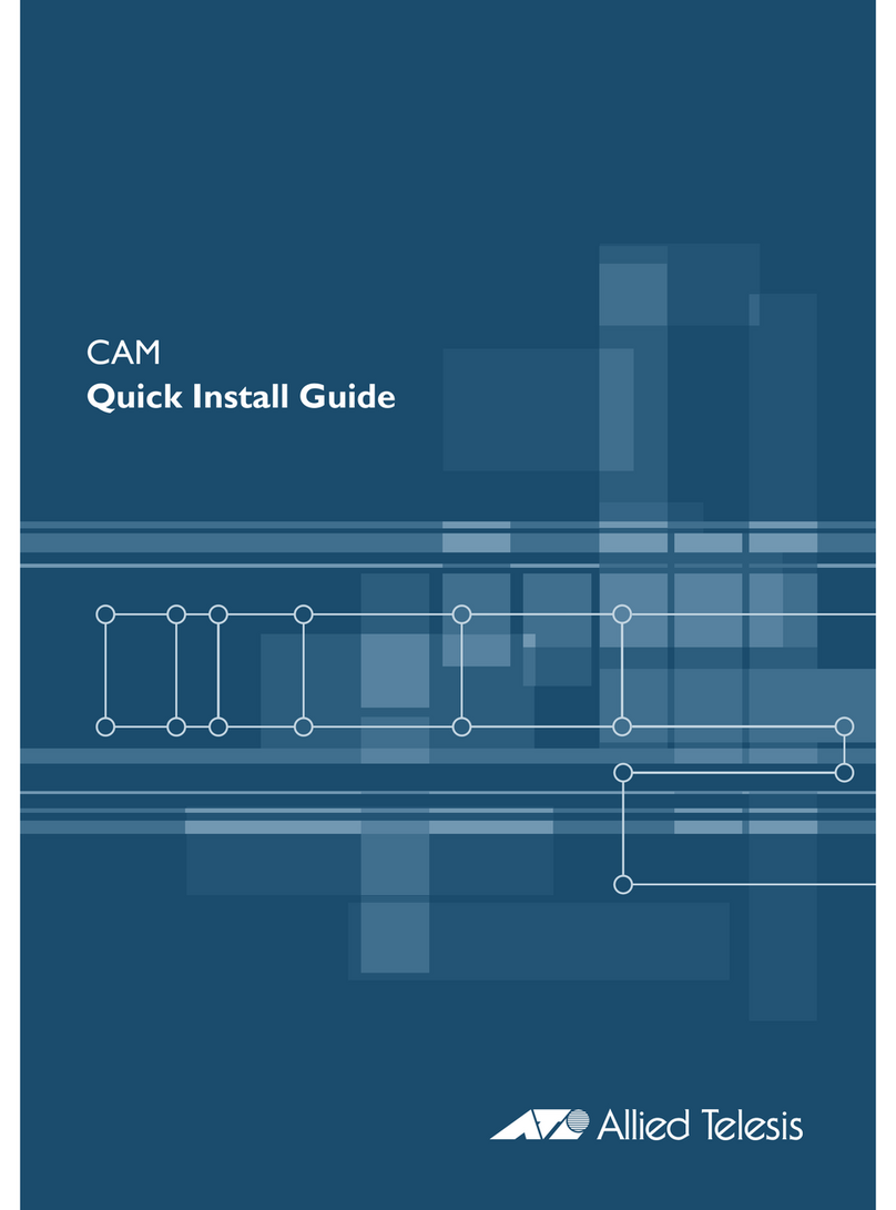 Allied Telesis CAM User manual Allied Telesis CAM User manual