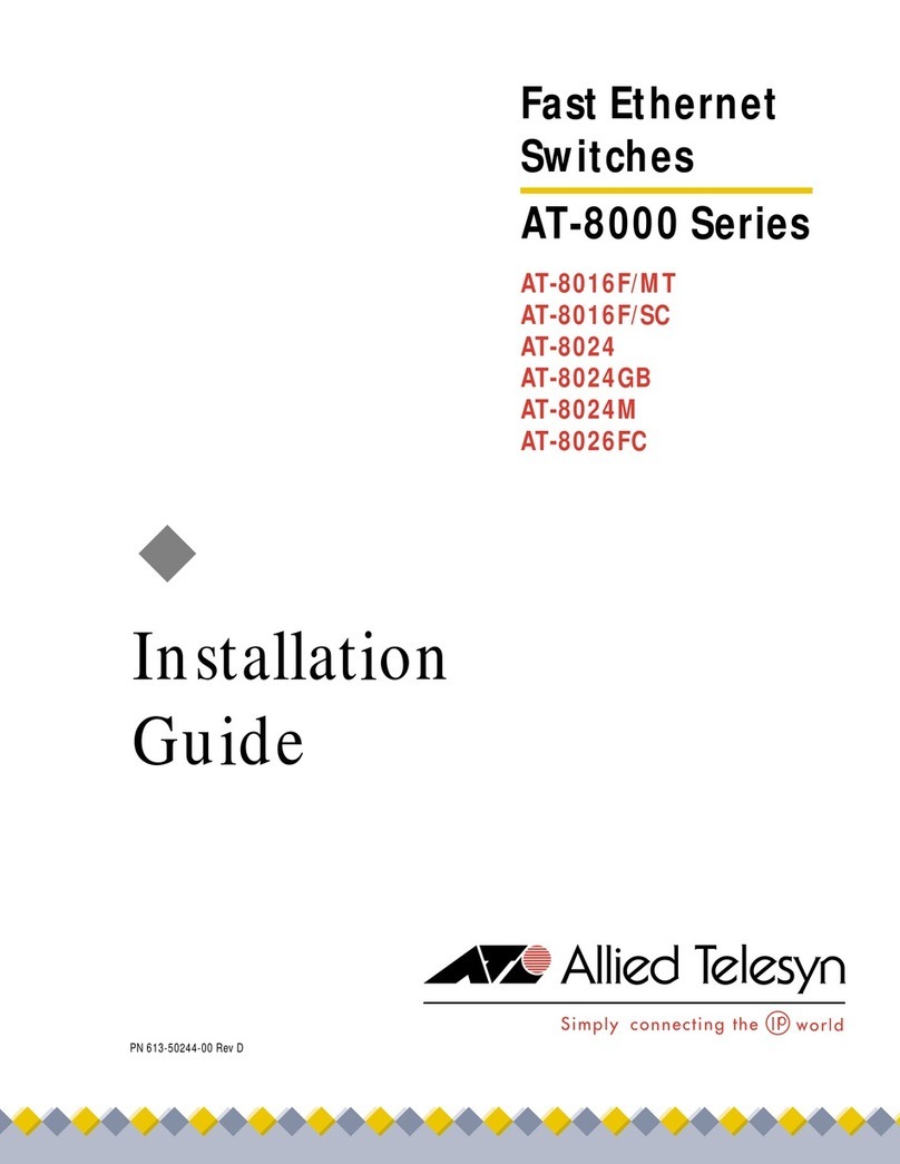Allied Telesis AT-8016F/MT User manual