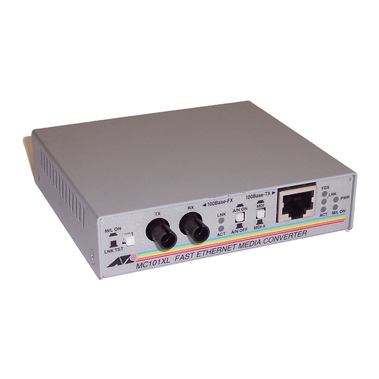 Allied Telesis AT-MC101XL installation guide