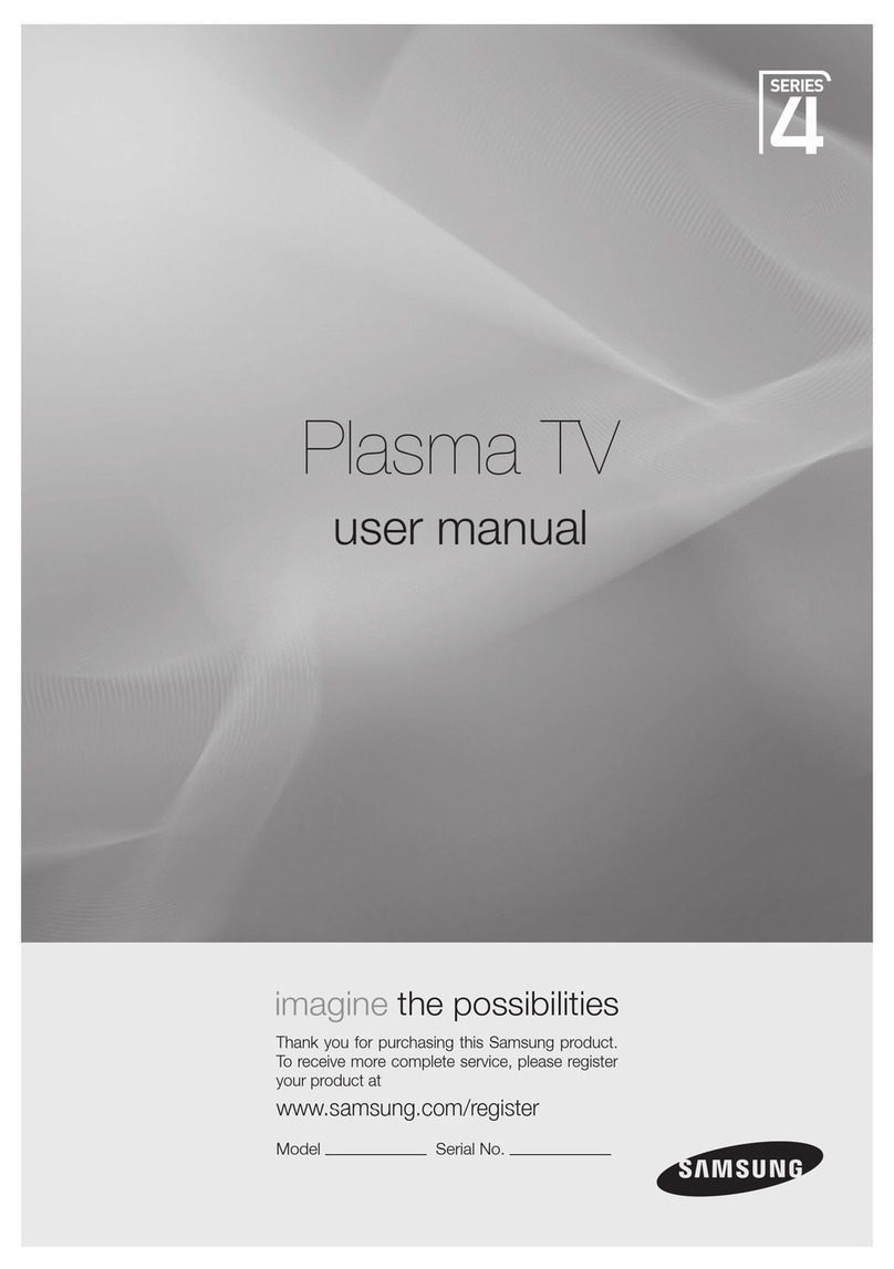Samsung Plasma TV 4 Series User manual
