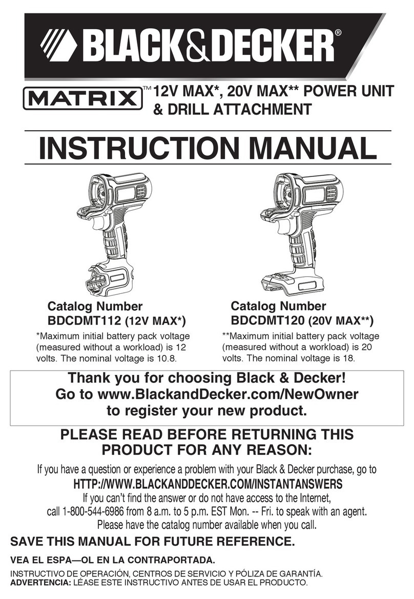 Black & Decker BDCDMT112 (12V MAx*) User manual